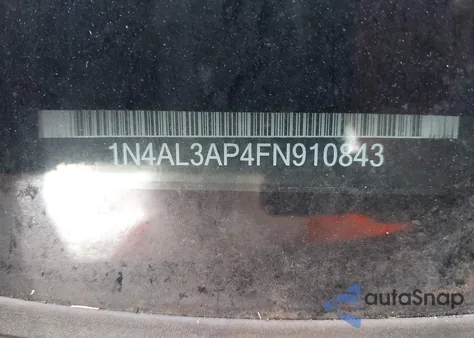 2015 Nissan Altima 2.5 S из США, поврежденный, VIN 1N4AL3AP4FN910843